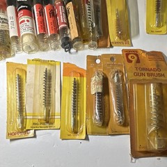 Hoppe’s Tornado Gun Bore Brush & Mop Set Bronze .22/.32 Cal 20/28 Ga