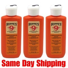 Hoppes 2.25oz Lubricating Oil Lubricant Gun Firearm Cleaning Hoppe’s 3 pack