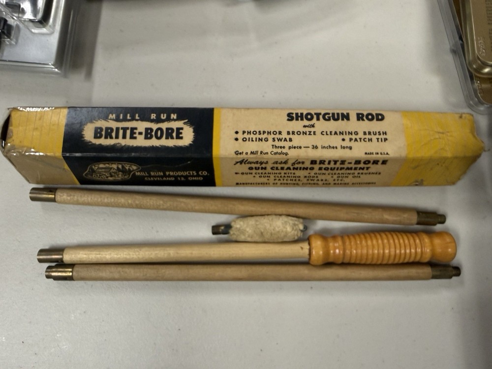 Vintage Mill Run Brite-Bore Cleaning Hickory Shotgun Rod 4 Piece Rare!