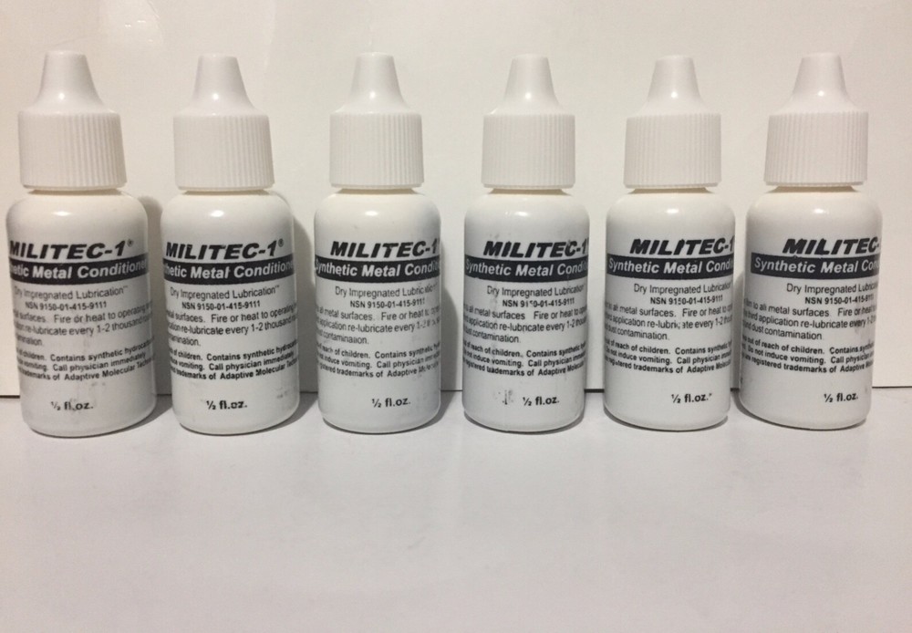 “MILITEC-1” | SYNTHETIC LUBRICANT | 6 Pack (1/2 oz. each Bottle)