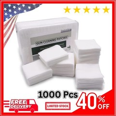 1000PCS Gun Cleaning Patches for Firearms, Highly Absorbent Gun Cleaning Clot..