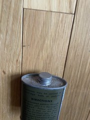 Vintage POISON US Army 2oz Can Bore Military Green Cleaner Gun Supplies USA