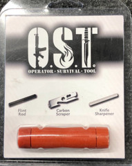 OST Operator Survival Tool, Carbon Scraper, Knife Sharpener, Fire Starter