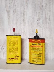 HOPPES AND OUTERS 445 GUN OIL VINTAGE CANS