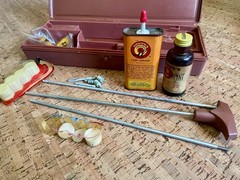 Vintage 70s-80s Hoppe’s No. 9 Universal Gun Cleaning Kit Brown Plastic Case