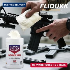 140 Gun Cleaning Wipes, 5″x7″ CLP Gun Cleaner Lubricant -Clean,Lubricate, Protec