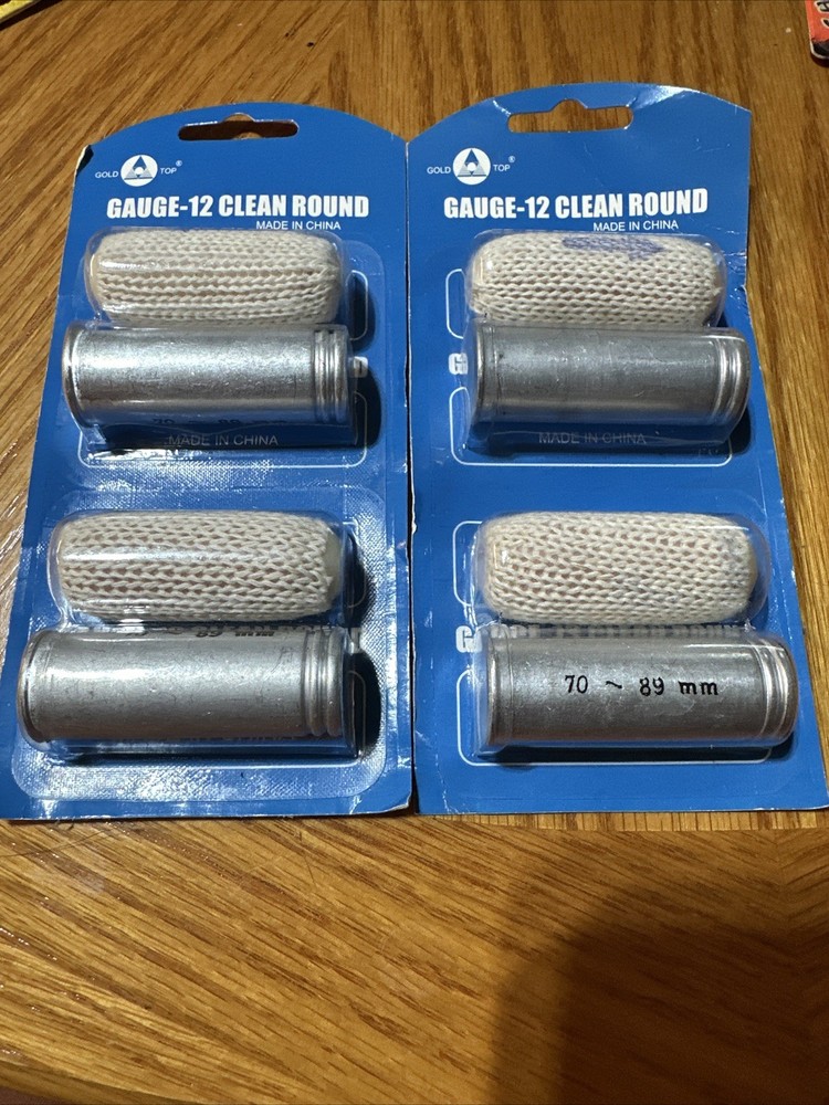 2 Packs Gold Top 12 Gauge Shotgun Gun Cleaning Round Co2