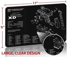 TekMat 17in Printed Gun Cleaning Mat Springfield Armory XD Mod2, : TEK-17-XDMOD2