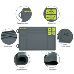 Raiseek Pistol Gun Cleaning Mat, Magnetic Gun Maintenance Mat,AntiSlip Rubber…