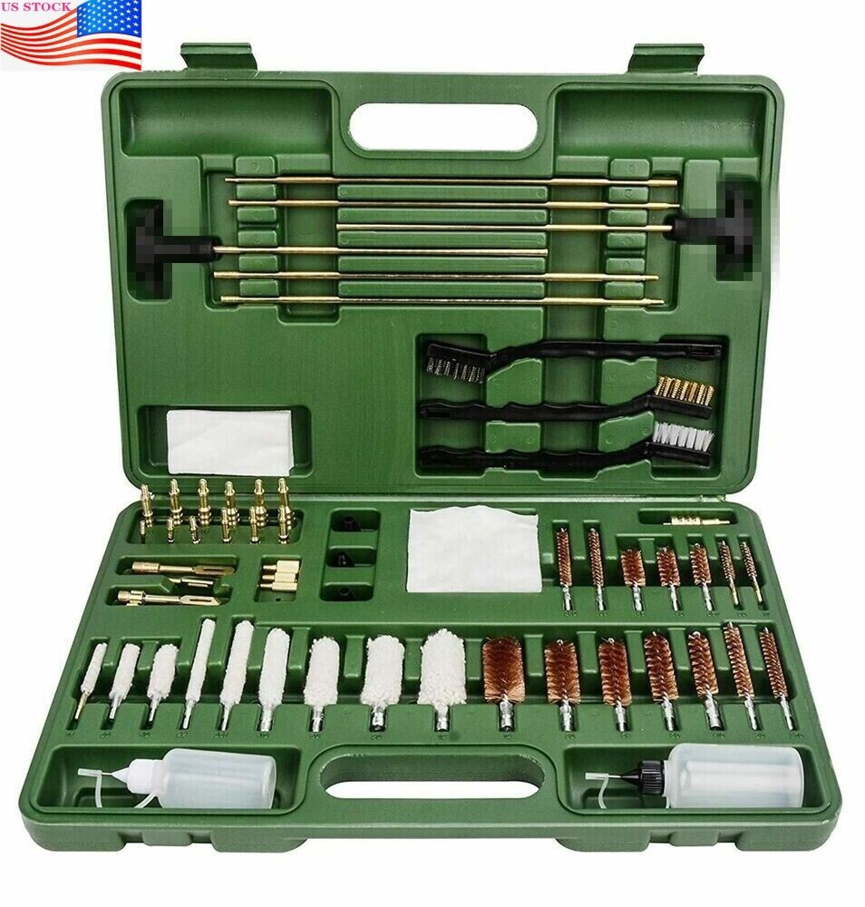 Gun Cleaning Kit Universal Supplies for Hunting Rilfe Handgun Shot Gun Cleaning