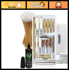 1700PCS Gun Cleaning Supplies Kit – 1500 Patches, 200 Swabs, Lint-Free Rags, Cot