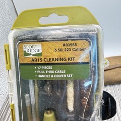 Sport Ridge Rifle Cleaning Kit 5.56 .223 Caliber 17pc Tool Set with Canvas Pouch