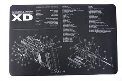 Springfield XD Gun Cleaning Mat Breakdown Schematics Parts Diagram