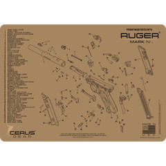 For Ruger MARK 4 IV Armorers Cleaning Mat Cerus Gear PREMIUM Made in USA FDE