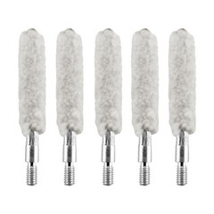 Pack of 5 Pistol .357 Caliber 8×32 Thread Gun Cleaning Bore Cotton Mop Brush Set