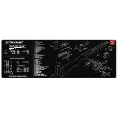 TekMat Ruger 10/22 Cleaning Mat 12×36 Armorer Bench Mat with Parts Diagram Black
