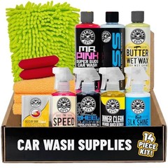 HOL123 Car Cleaning Kit for Interior & Exterior, 14 Items Including (7) 16 oz