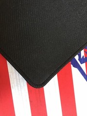 13 Star US American flag with soldier gun cleaning mat (Sold in US)