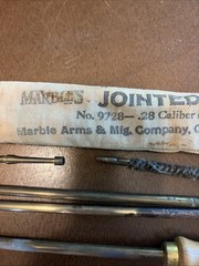 Vintage Marbles stainless steel Jointed Rifle Cleaning Rod #9728 28 Cal + USA