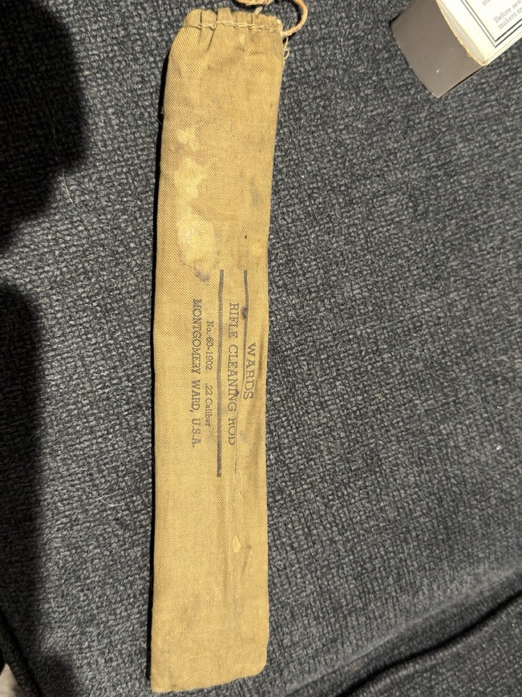 Vintage Montgomery Ward .22 Caliber Gun Cleaning Rod Incomplete / Broken