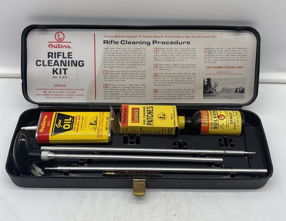 Vintage Outers .30 Caliber Rifle Cleaning Kit No. P-477