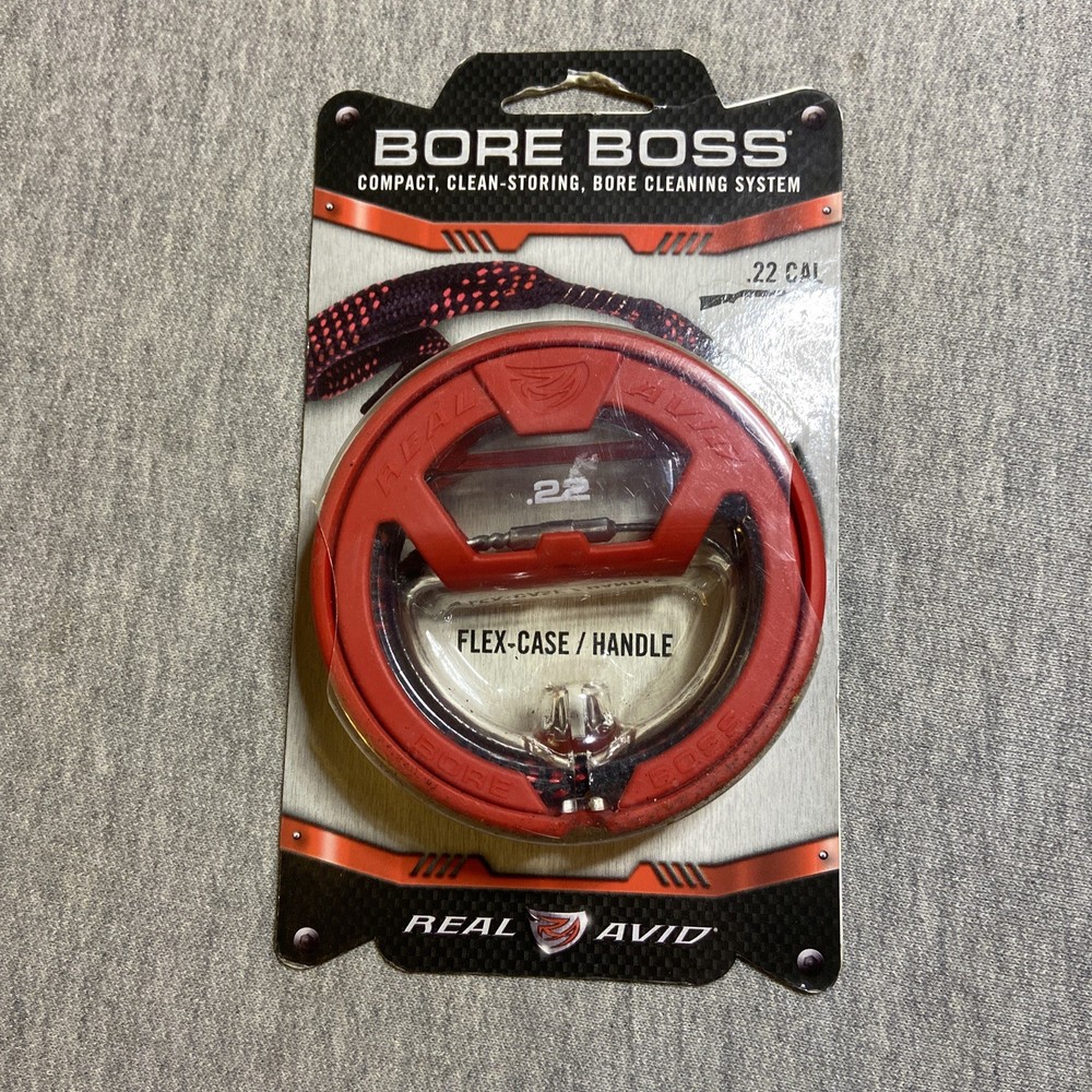 NEW! Real Avid Bore Boss .22Cal Clean Storing Pull Through Bore Cleaner AVBB22
