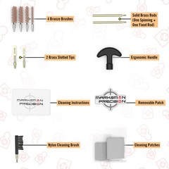 Sub Compact Cleaning Kit – Brass – .22 9mm .357 .38 .380 .40 10mm .44 and .45…