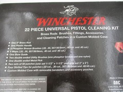 WINCHESTER 22 Piece Universal Pistol Cleaning Kit Deluxe Soft Carry Case