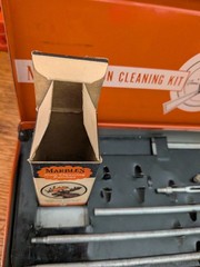 Vintage Marble Steel Case With Original Cardboard Sleeve Gun Cleaning Kit Decor