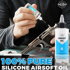 Airsoft Oil 2 oz & 1 oz Needle Oiler 100% Silicone Air Gun Oil, Multi-Purpose Ai