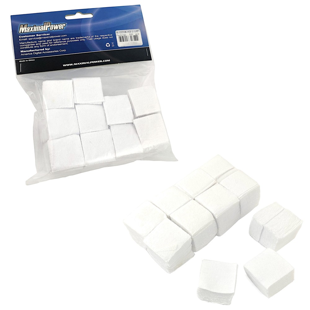 Refuelergy 500 COTTON 1-1/8″ Gun Cleaning Patches .22 LR .223 to .270 Pistol