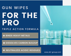 ZKT Saturated gun cleaning wipes