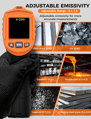 4 in 1 Temperature Gun 4 Types of Alarm Setting,-58-1472°F Measure Infrared/Amb