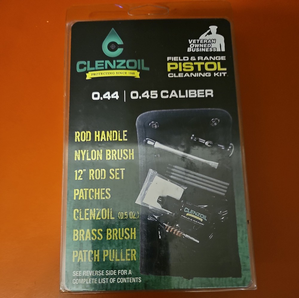 Clenzoil Pistol, 44/45 Caliber, Black, Gun Cleaning Kit