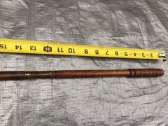 Vintage Wood And Brass Shotgun Cleaning Rod Oak