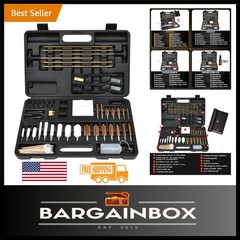 Complete Gun Cleaning Set with Brass Rods & Nylon Jags – Portable and Compact