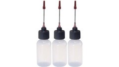 Hicet 3 Pack 1 OZ Bottles with Stainless Needle Tip, Precision Tip Applicator…