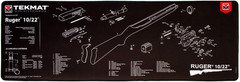 Ultra Cleaning Mat for Use with Ruger 10/22 , Black, 15″ X 44″