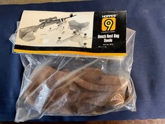 #3010 HOPPE’S 9 Suede Leather Front Bench Rest Bag.