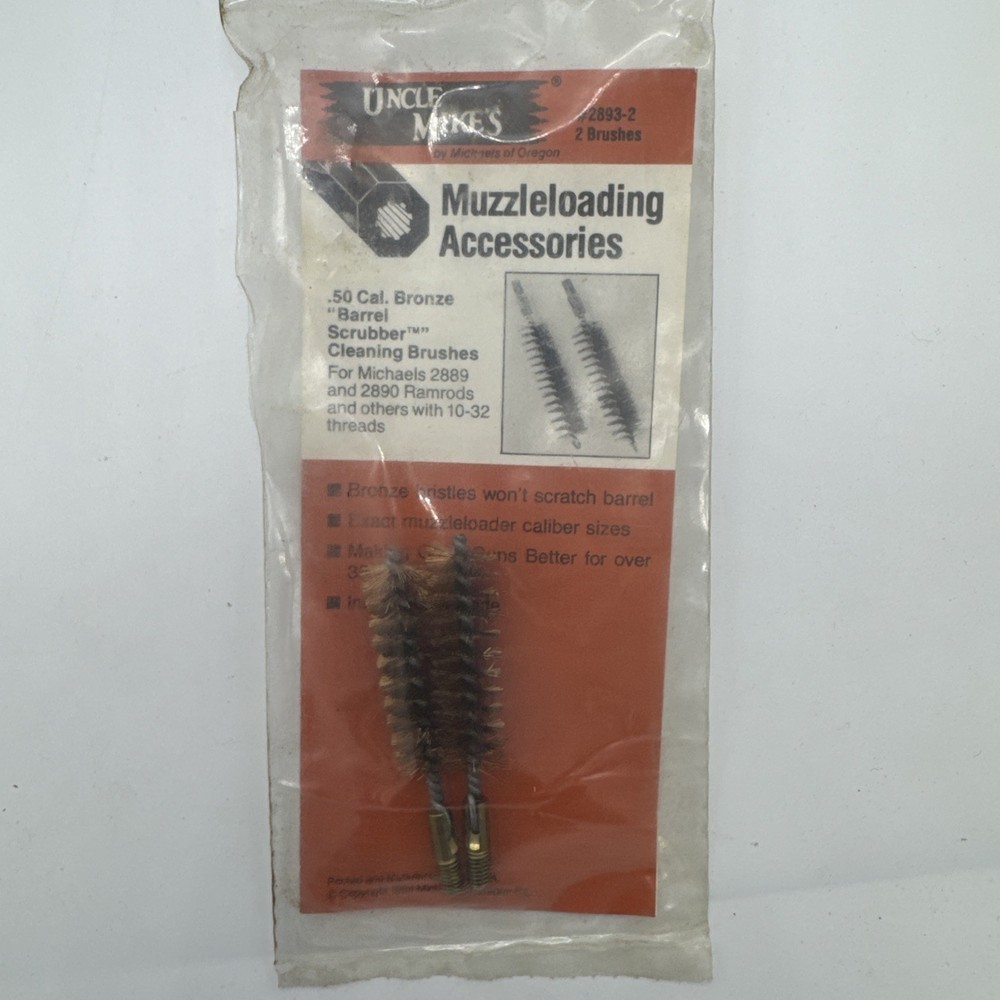 Uncle Mikes 2893-2 50 Cal Brush Set