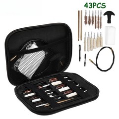 43Pcs Universal Gun Cleaning Kit Rifle Pistol Shotgun Firearm Brush Cleaner Set