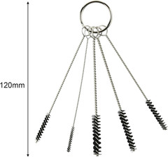 17Pcs Multi-Purpose Spray Gun Cleaning Kit Nylon Brushes Mini Brushes & Needles