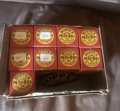 VTG NOS HOPPES Gun Cleaning Patches Store Display Lot of 9 full boxes (900)