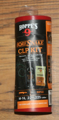 Hoppe’s 9 Bore Snake CLP Kit – .22-.225 Caliber – Cleaning Kit – New
