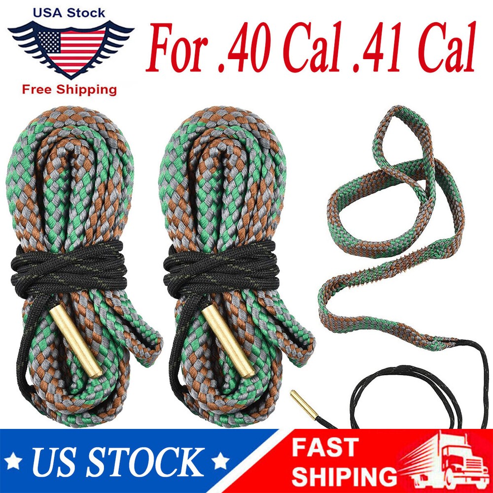 2PCS Bore Cleaner Rope Gun Barrel Cleaners ‎.40 Cal .41 Cal Rifle Shotgun Pistol