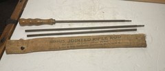 vintage Marbles Jointed Rifle Rod, #9728, with its original cloth carrying case