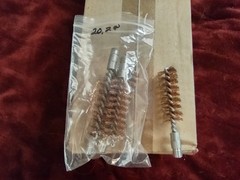 20/28 Gauge Brass (Bronze) Bore Brushes, 10 (ten), new
