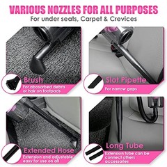 17pcs Car Cleaning Kit Car Interior Detailing Kit with High Power 17PCS Pink