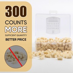 300 Count Cleaning Cotton Wool Felt Pellets for .22 .177 .25 Caliber Maintenance