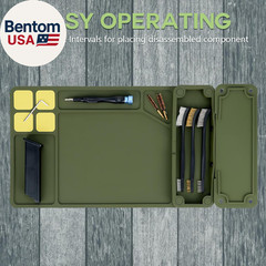 Gun Cleaning Mat, Pistol Mat, Anti-Slip Rubber Gun Mat, Magnetic Pistol Cleaning